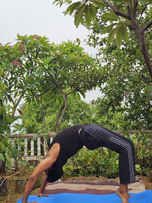 चक्रासन (Chakrasana — Wheel Pose) — आरोग्यसुधा जयपुर में योग चिकित्सा आसन